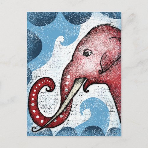 Elephant Would Like A Word Postcard