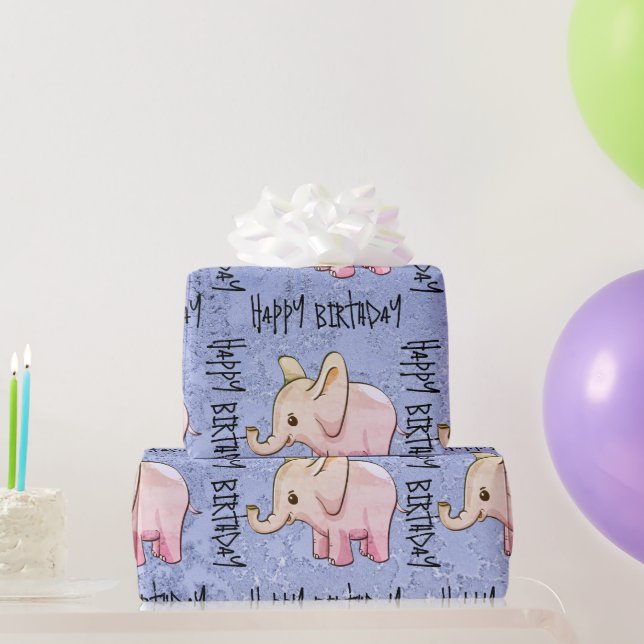 Elephant Wrapping Paper (Party Gifts)