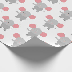 Elephant Wrapping Paper Boy Girl