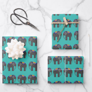 Elephant Wrapping Paper Sheets