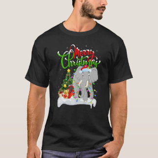 Elephant  Xmas Decorations Santa Elephant Christma T-Shirt