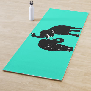 Elephant Yoga Mat Teal or Choose Color