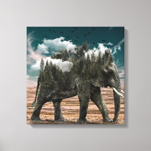 Elephant Zazzle_Growshop. Canvas Print