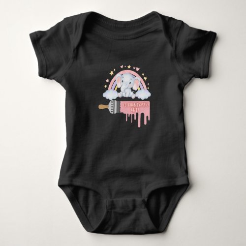 Elephantastic Art Baby Bodysuit