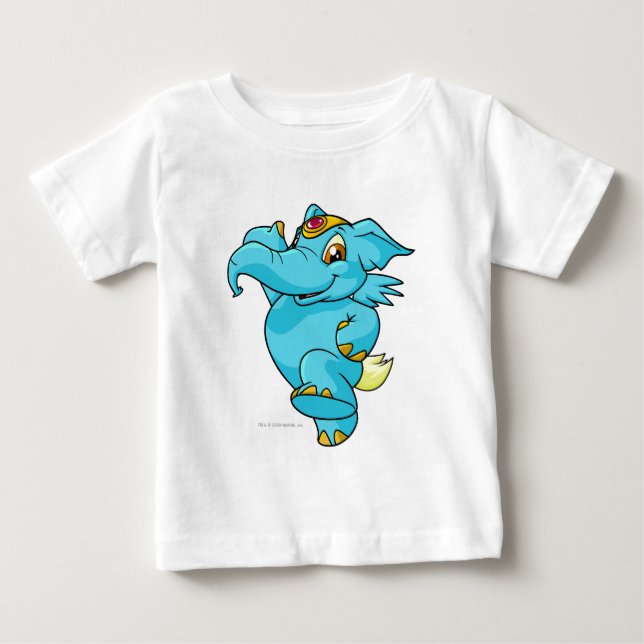 Elephante Blue Baby T-Shirt (Front)