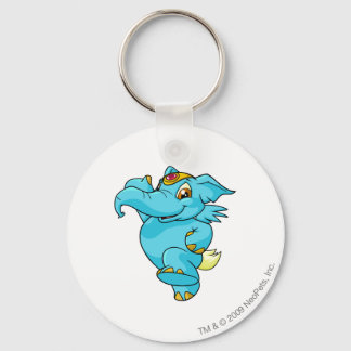 Elephante Blue Keychain