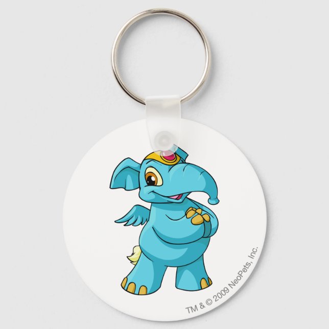 Elephante Blue Keychain (Front)
