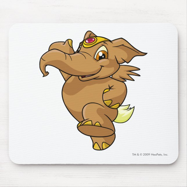 Elephante Brown Mouse Pad (Front)