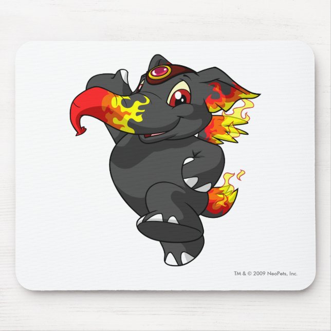 Elephante Fire Mouse Pad (Front)
