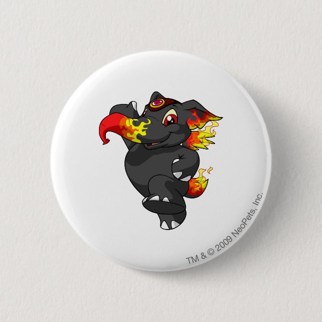 Elephante Fire Pinback Button (Front)