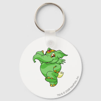 Elephante Green Keychain