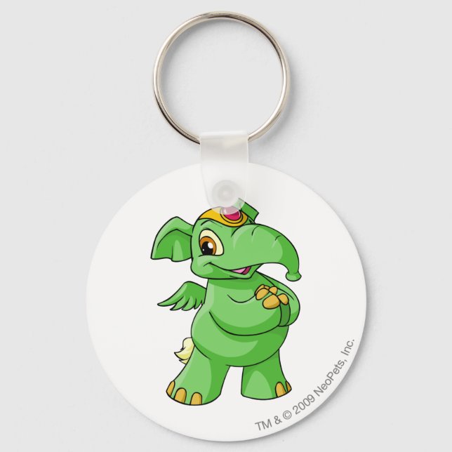 Elephante Green Keychain (Front)