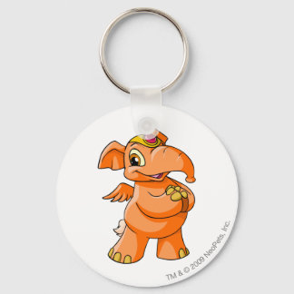 Elephante Orange Keychain