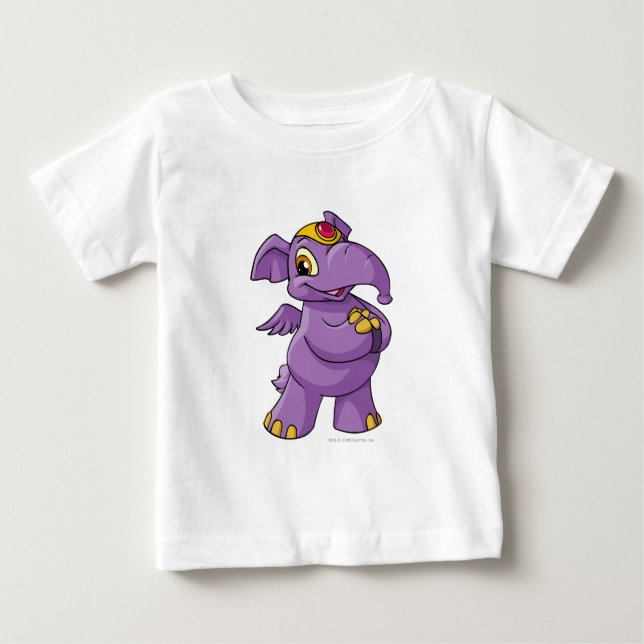 Elephante Purple Baby T-Shirt (Front)