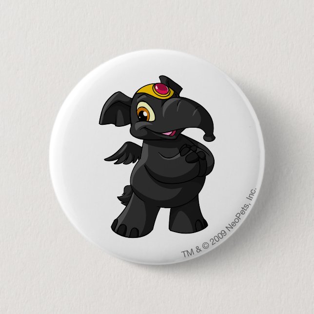 Elephante Shadow Pinback Button (Front)