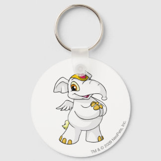 Elephante White Keychain