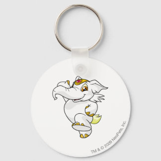 Elephante White Keychain
