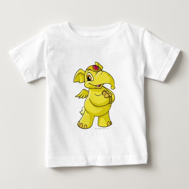 Elephante Yellow Baby T-Shirt (Front)
