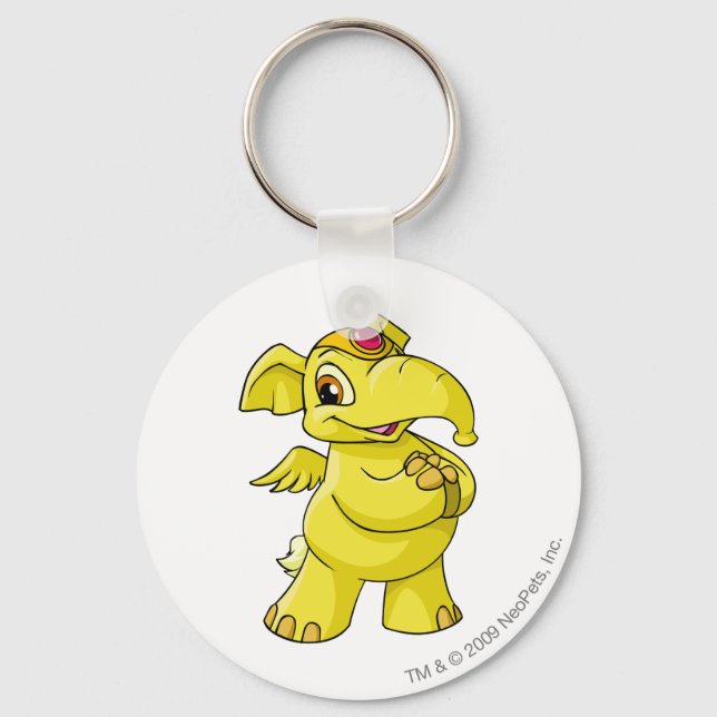 Elephante Yellow Keychain (Front)