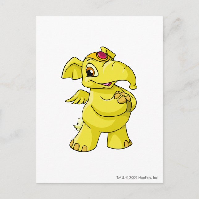 Elephante Yellow Postcard (Front)