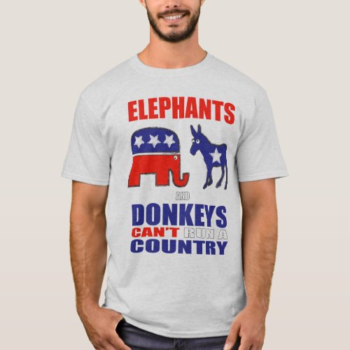 Elephants and Donkeys T_Shirt