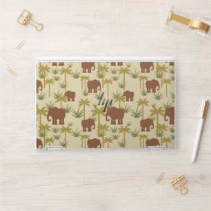 Elephants And Palms In Camouflage HP Laptop Skin