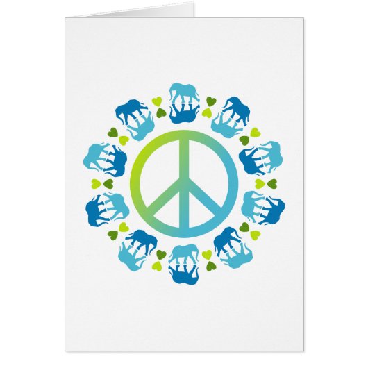 Elephants and Peace Cards (Front)