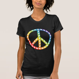 Elephants and Peace Symbol T-Shirt
