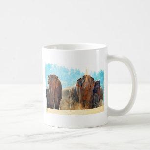 Elephants Animals Safari Destiny Peace Love Coffee Mug
