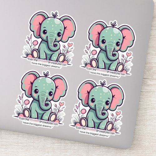 Elephants are kewl sticker