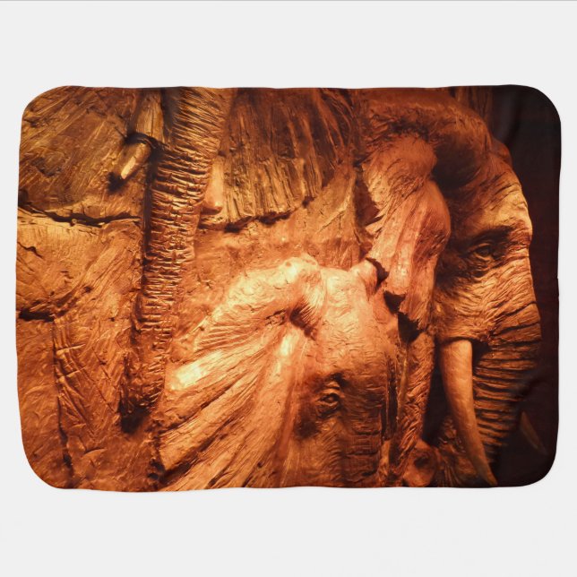 Elephants Baby Blanket (Horizontal)