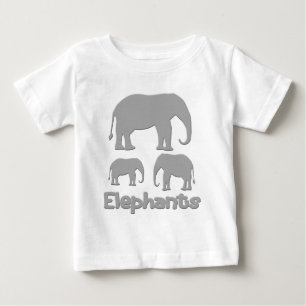 Elephants Baby T-Shirt