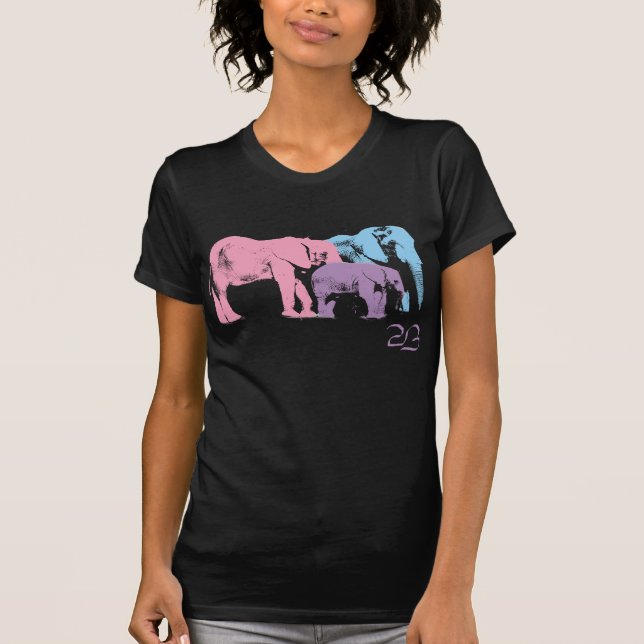 elephants by Brad Scott T-Shirt (Front)