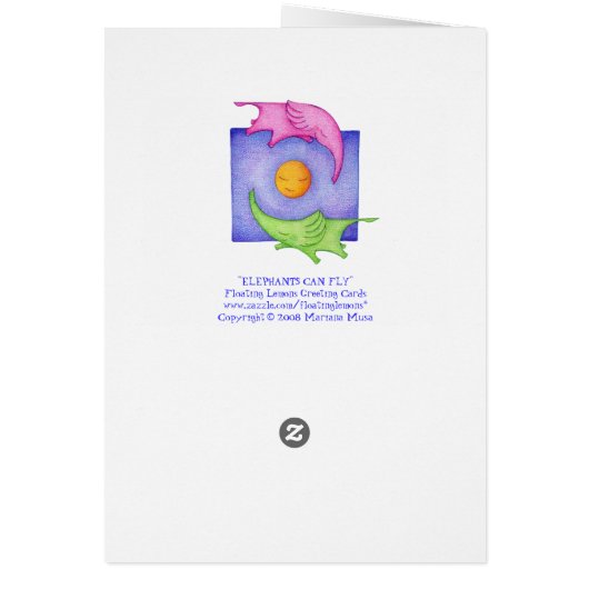 Elephants Can Fly Cards (Back)