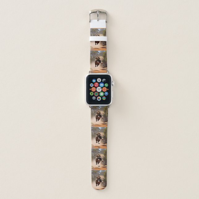 Elephants Can Jump, Apple Watch Band (Front)