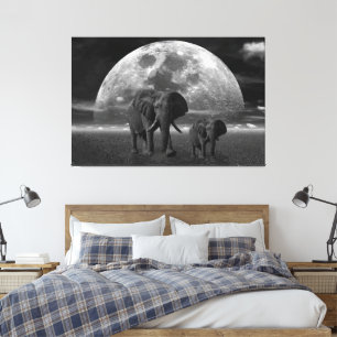 Elephants Canvas Print