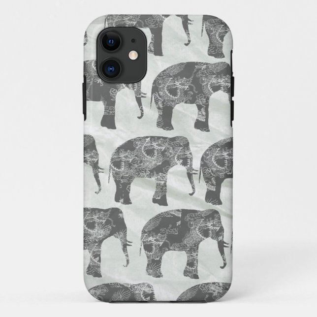 Elephants Case-Mate iPhone Case (Back)