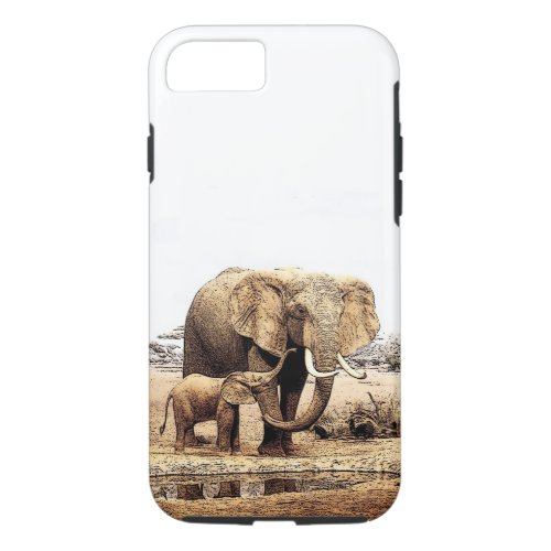 Elephants iPhone 87 Case