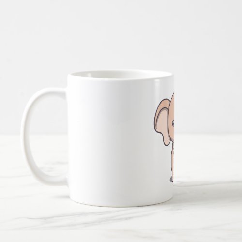 Elephants Charm Kawaii_Style Graphic Design Coffee Mug