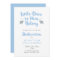 Elephants Christian Dedication Invitation | Blue