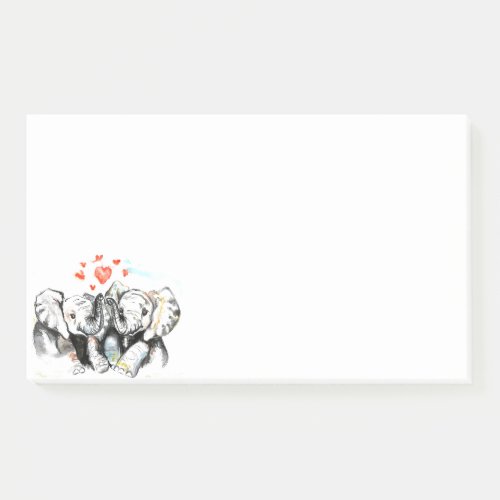Elephants Couple Love Post_it Notes