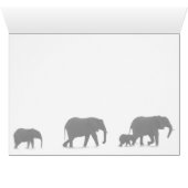 Elephants Crossing The River Card (Inside Horizontal (Bottom))