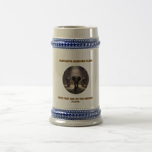 Elephants Dance Class Beer Stein (Center)