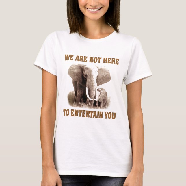 Elephants Deserve Respect T-Shirt (Front)