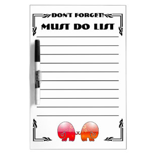 Elephants Don't Forget (Dry Erase Board) Dry-Erase Board