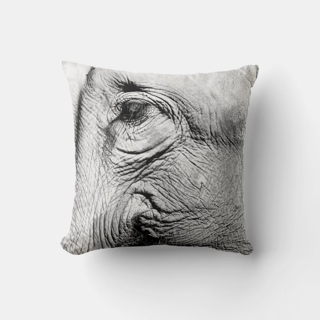 Elephants Eye, 2017 Throw Pillow (Front)