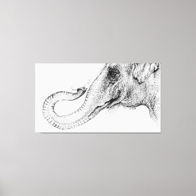 elephant's faithful 100% by Inkspot Canvas Print (Front)
