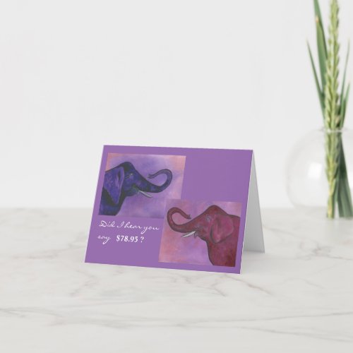 Elephants Humorous 79th Birthday Card