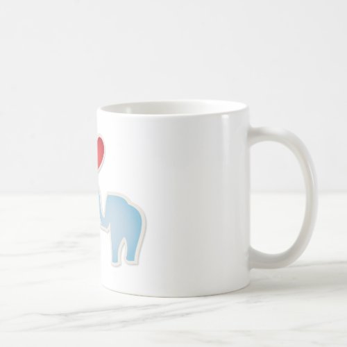 Elephants In Love Coffee Mug