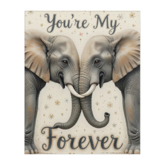 Elephants in Love Forever Art